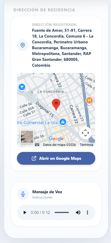 Voz y mapa